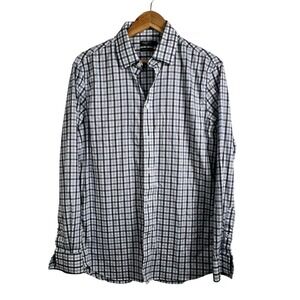 Faherty Reserve The Movement Shirt Mens Medium Blue Plaid Stretch MWS2413-ORK